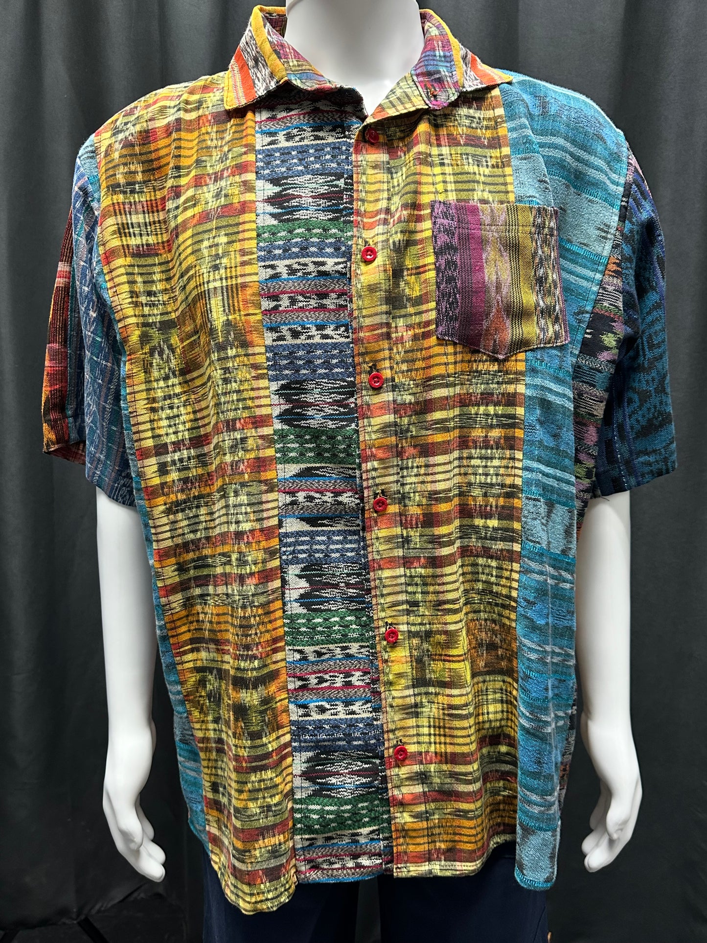 Men's Guatemalan Huipil Woven Shirt