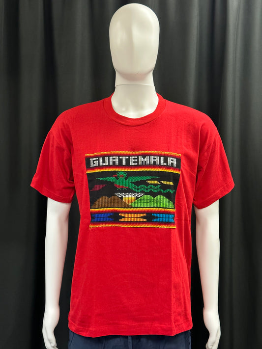 Men's Guatemalan Embroidered Short Sleeve Shirt