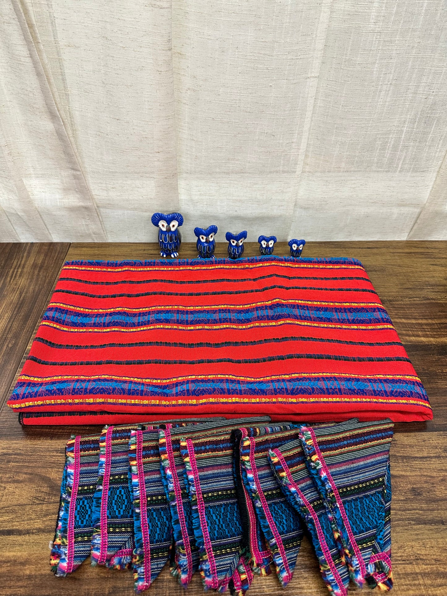 Guatemala Traditional Table Cover with Napkins