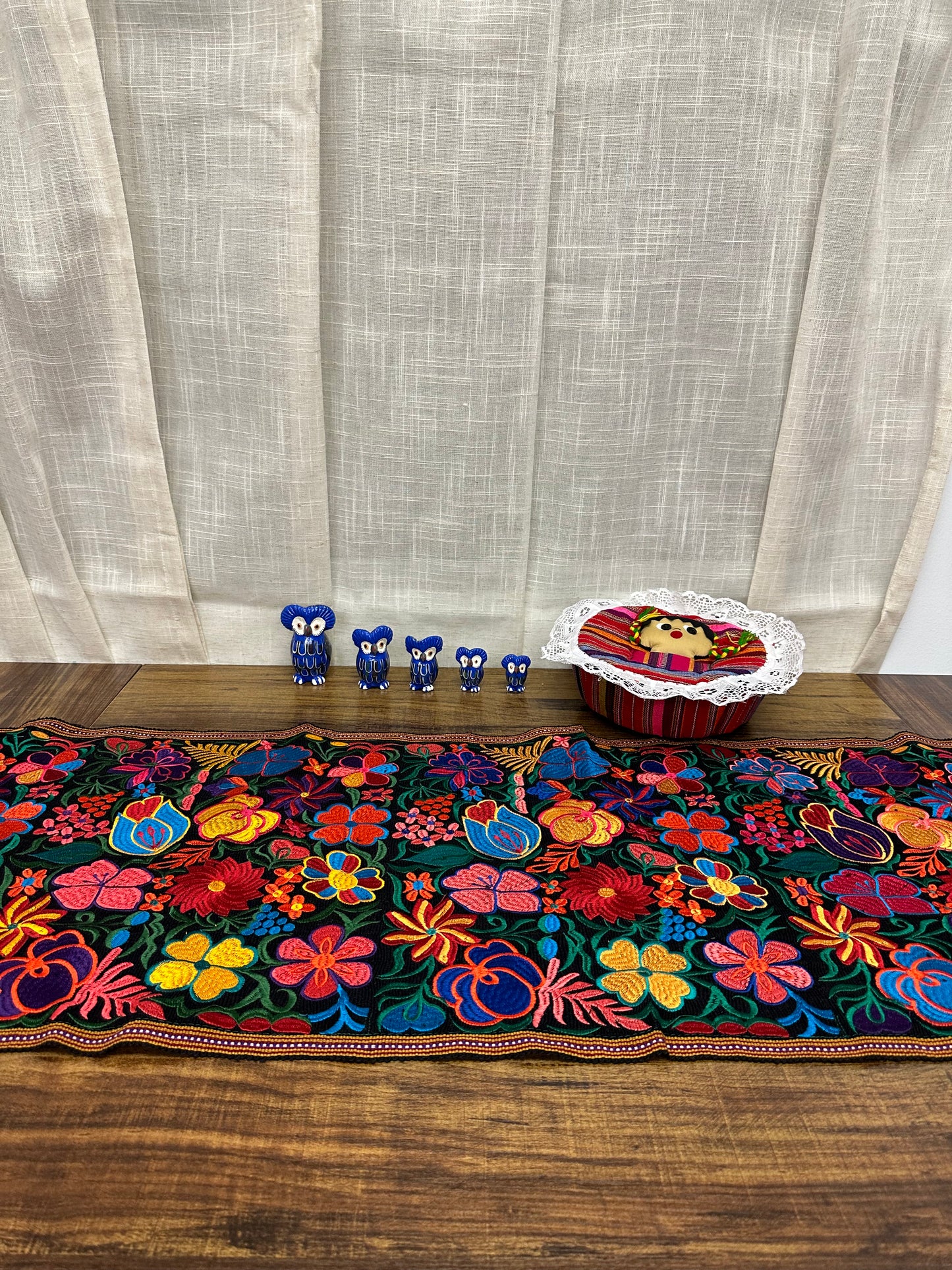 Guatemalan Embroidered Table Runner