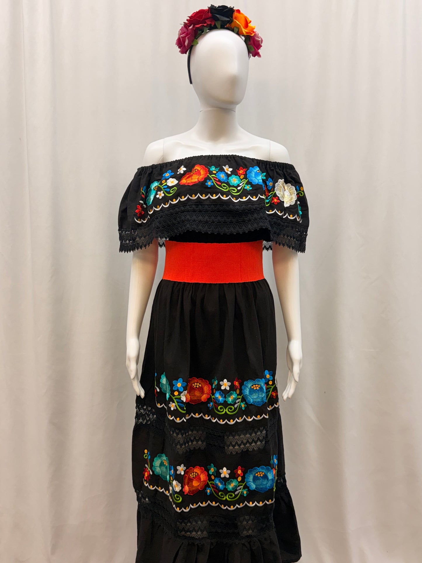 Women's Mexican Off the Shoulder Floral Dress