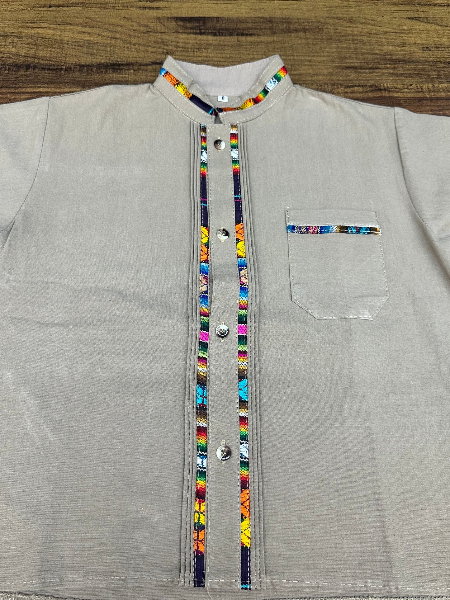 Boy's Mexican Embroidered Guayabera