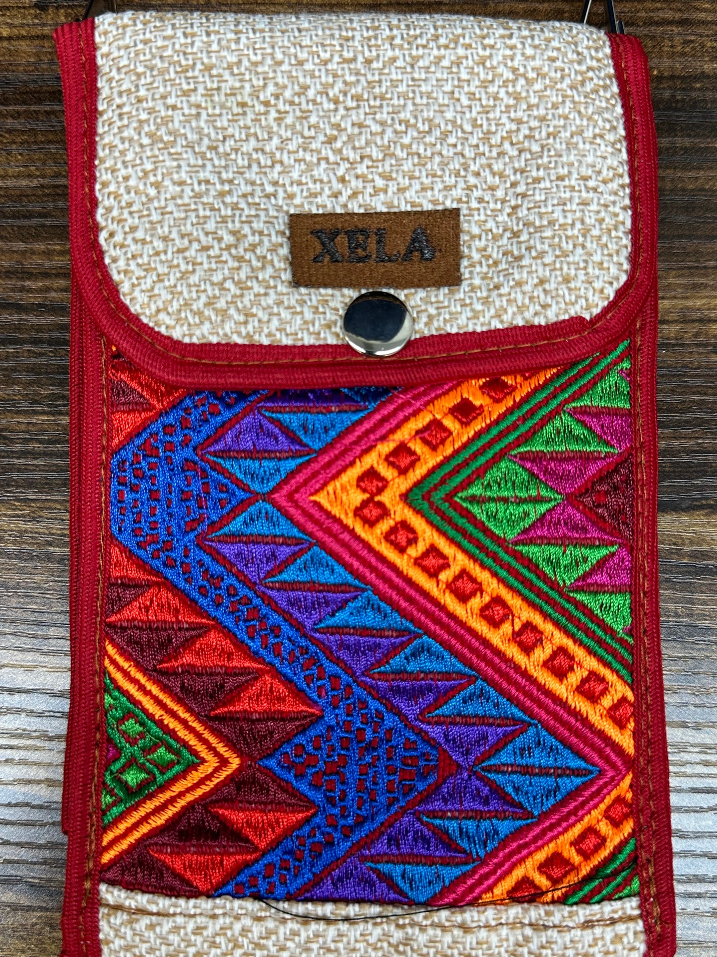 Guatemala Handwoven Phone Carrier with Zipper