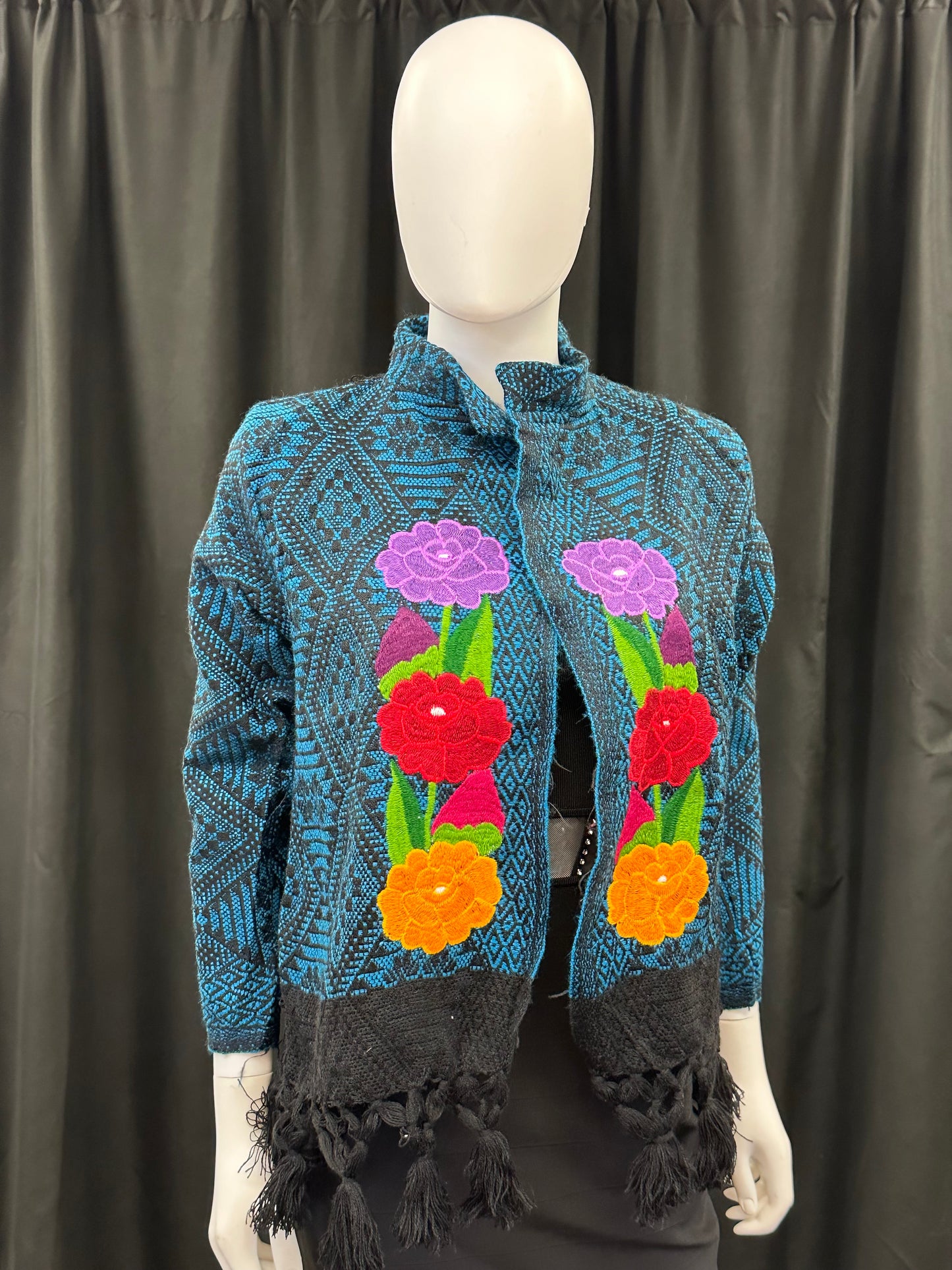 Women's Mexican Fringe Floral Embroidered Jacket