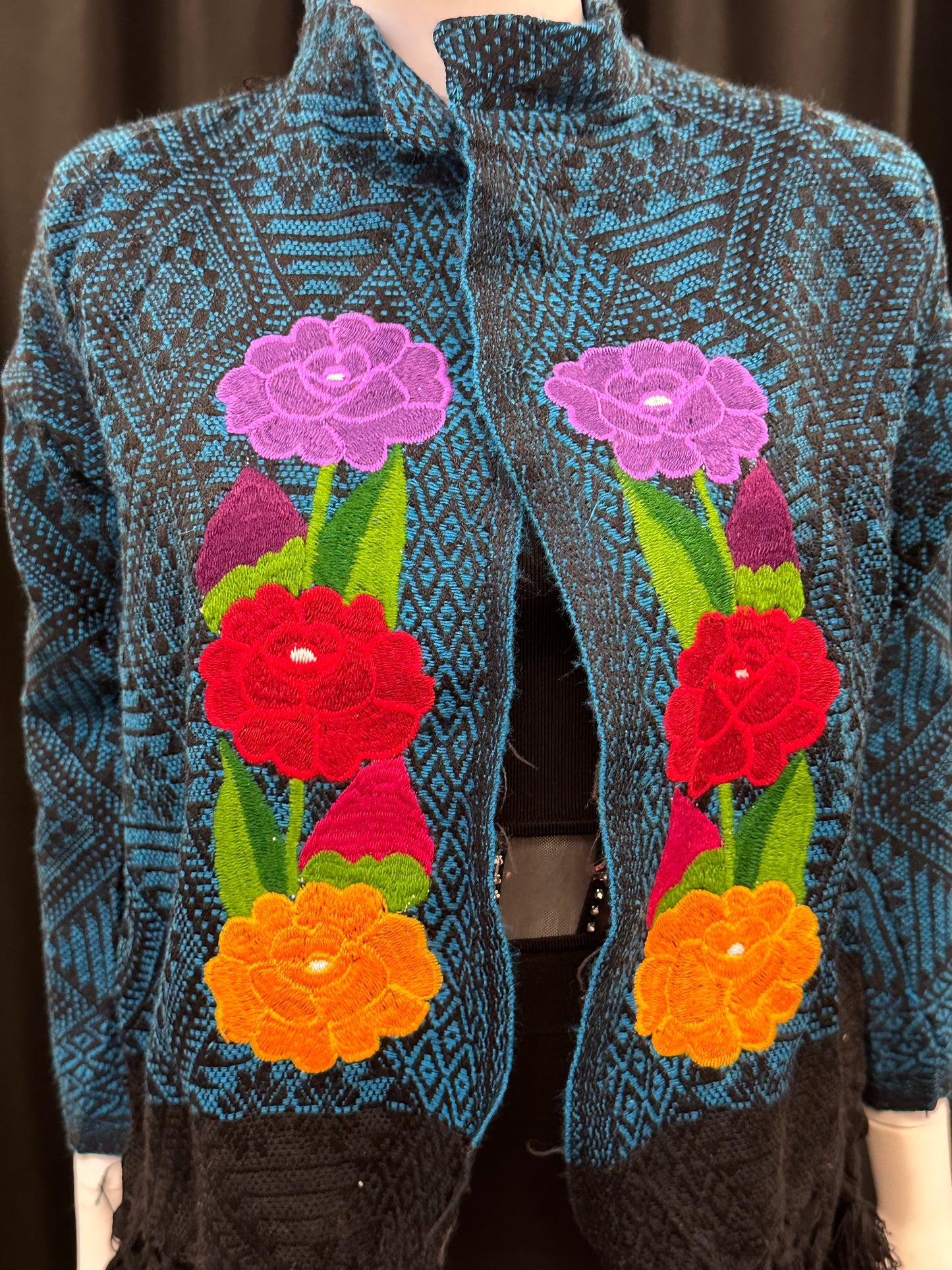 Women's Mexican Fringe Floral Embroidered Jacket