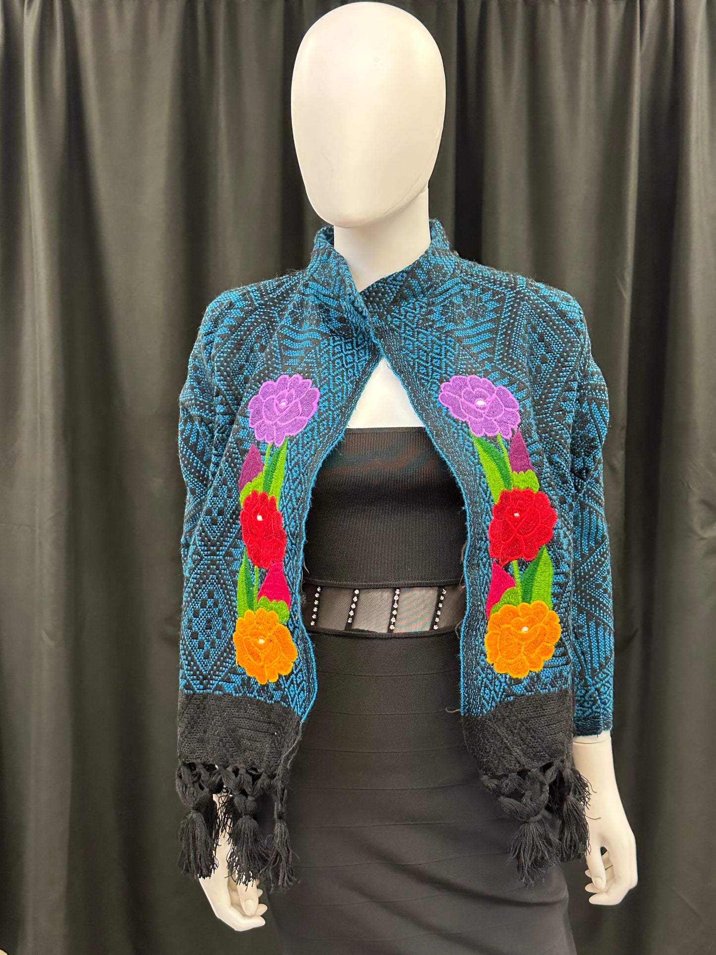 Women's Mexican Fringe Floral Embroidered Jacket