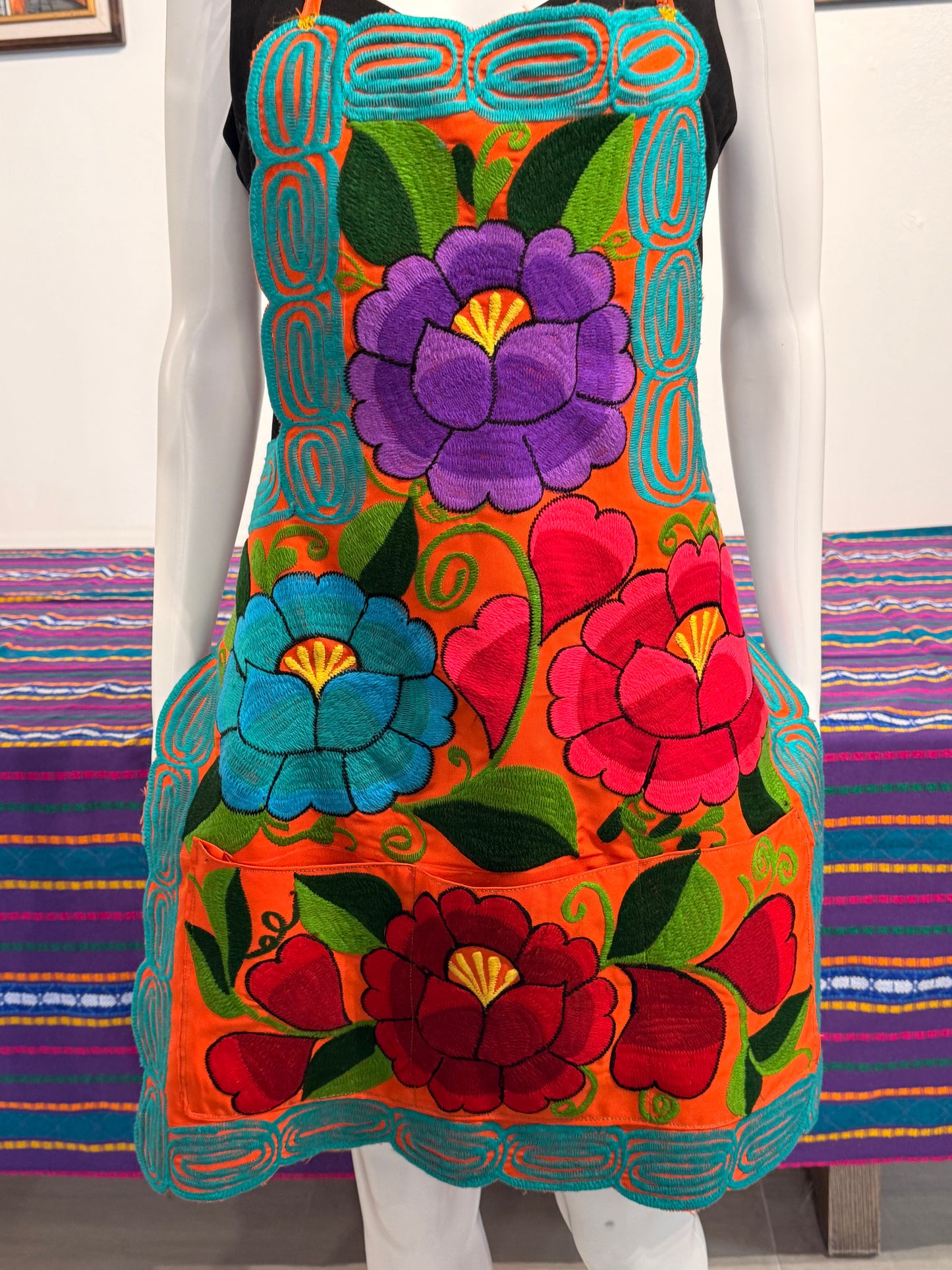 Women's Embroidered Mexican Apron