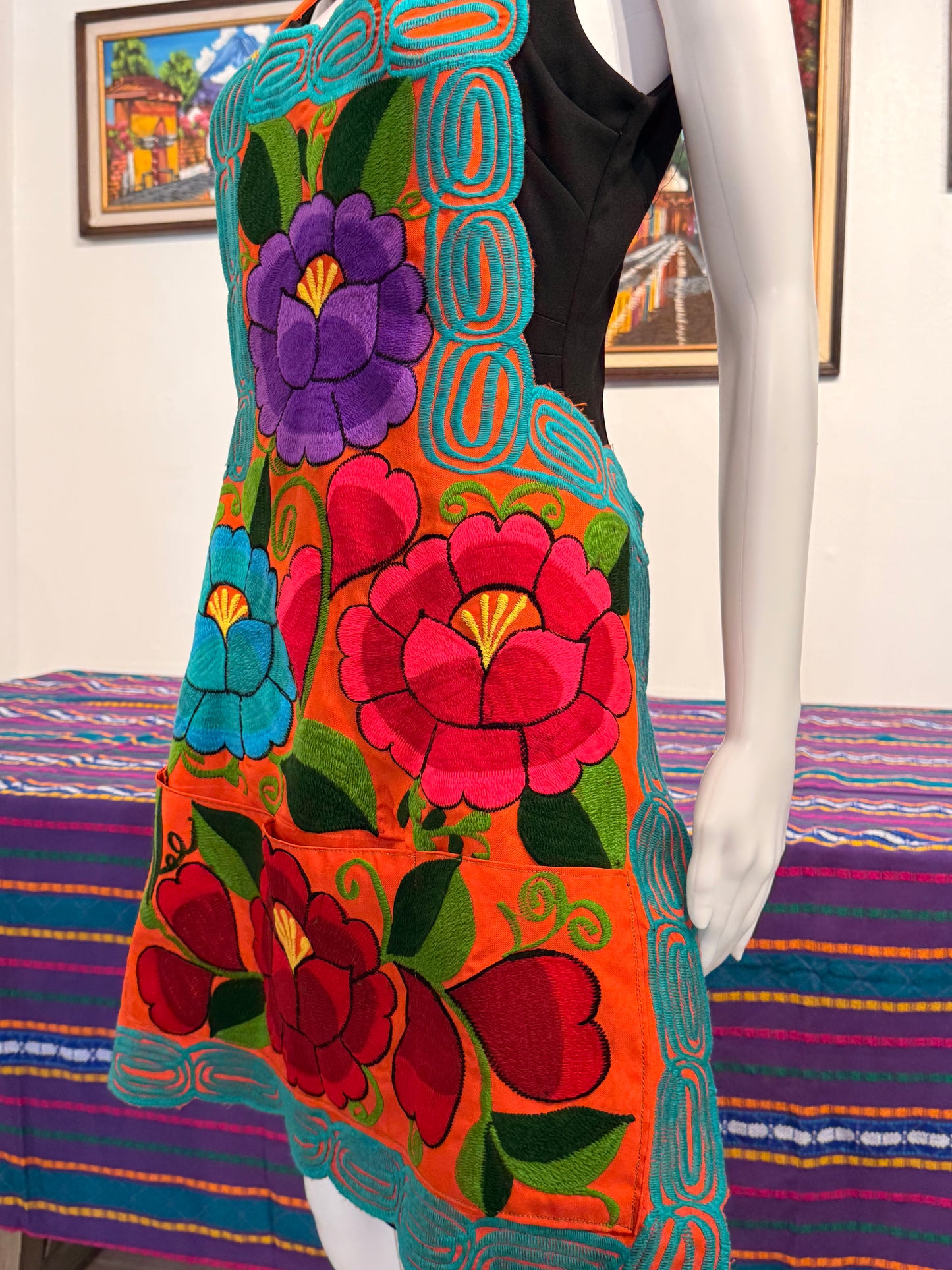 Women's Embroidered Mexican Apron