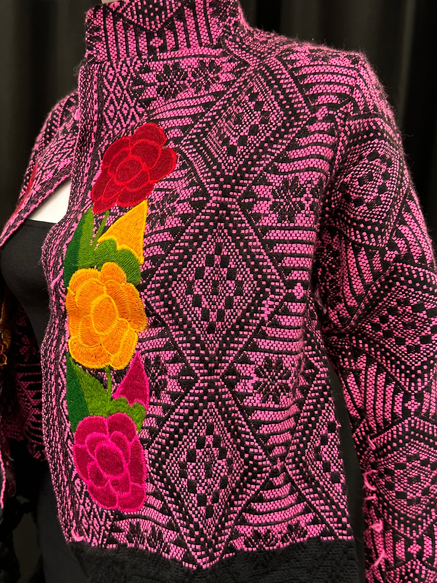 Women's Mexican Fringe Rose Embroidered Jacket