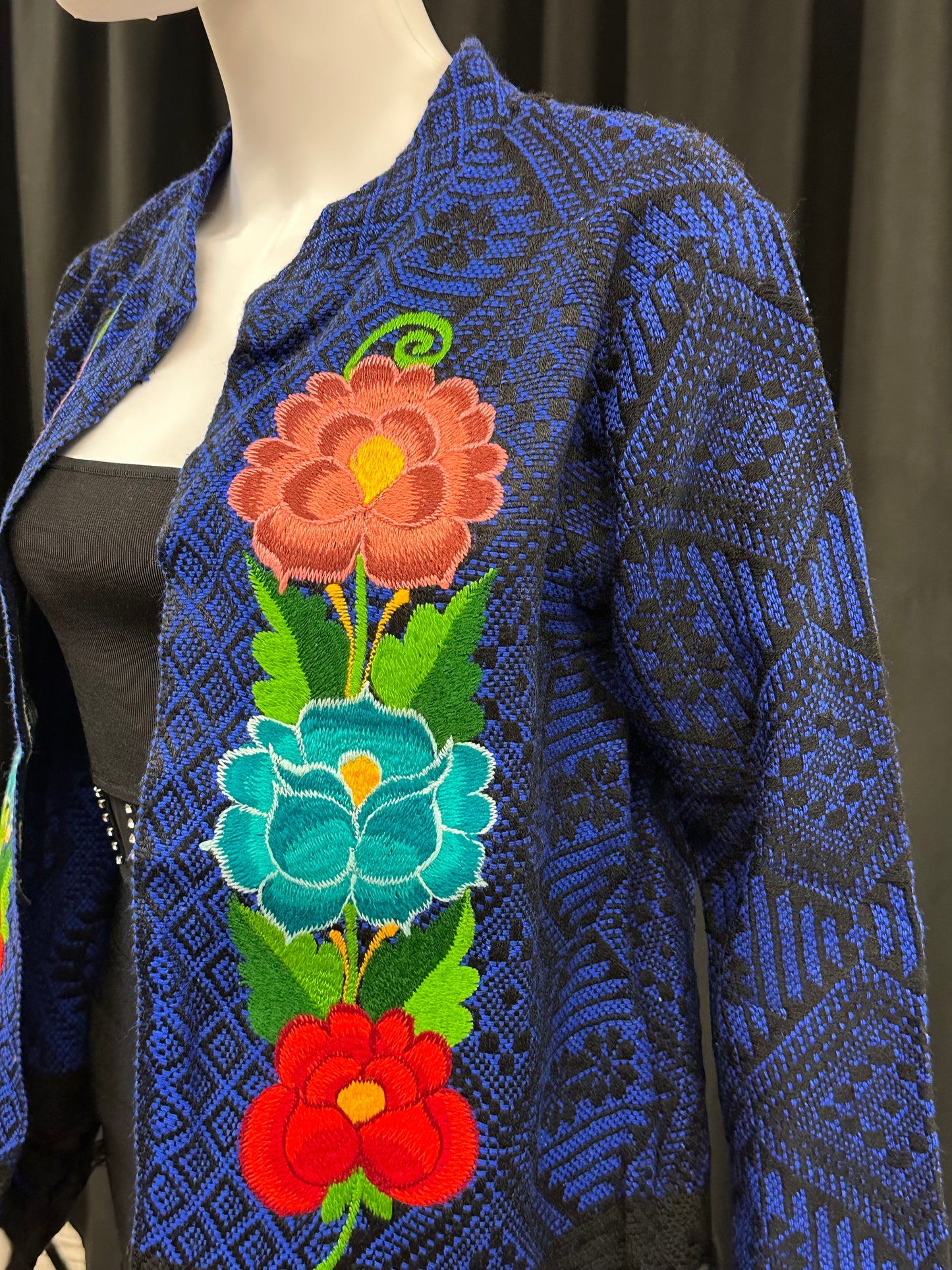 Women's Mexican Fringe Rose Embroidered Jacket