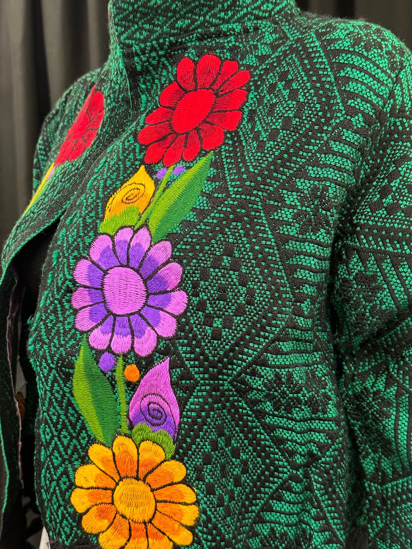 Women's Mexican Fringe Rose Embroidered Jacket