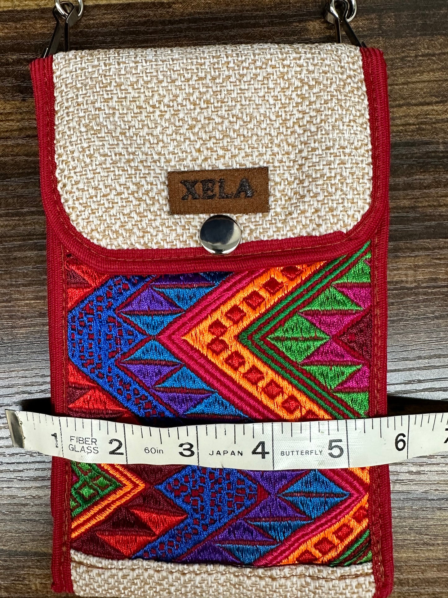 Guatemala Handwoven Phone Carrier with Zipper