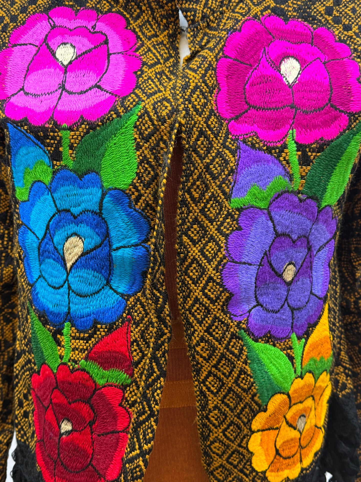 Women's Mexican Embroidered Fringe Jacket