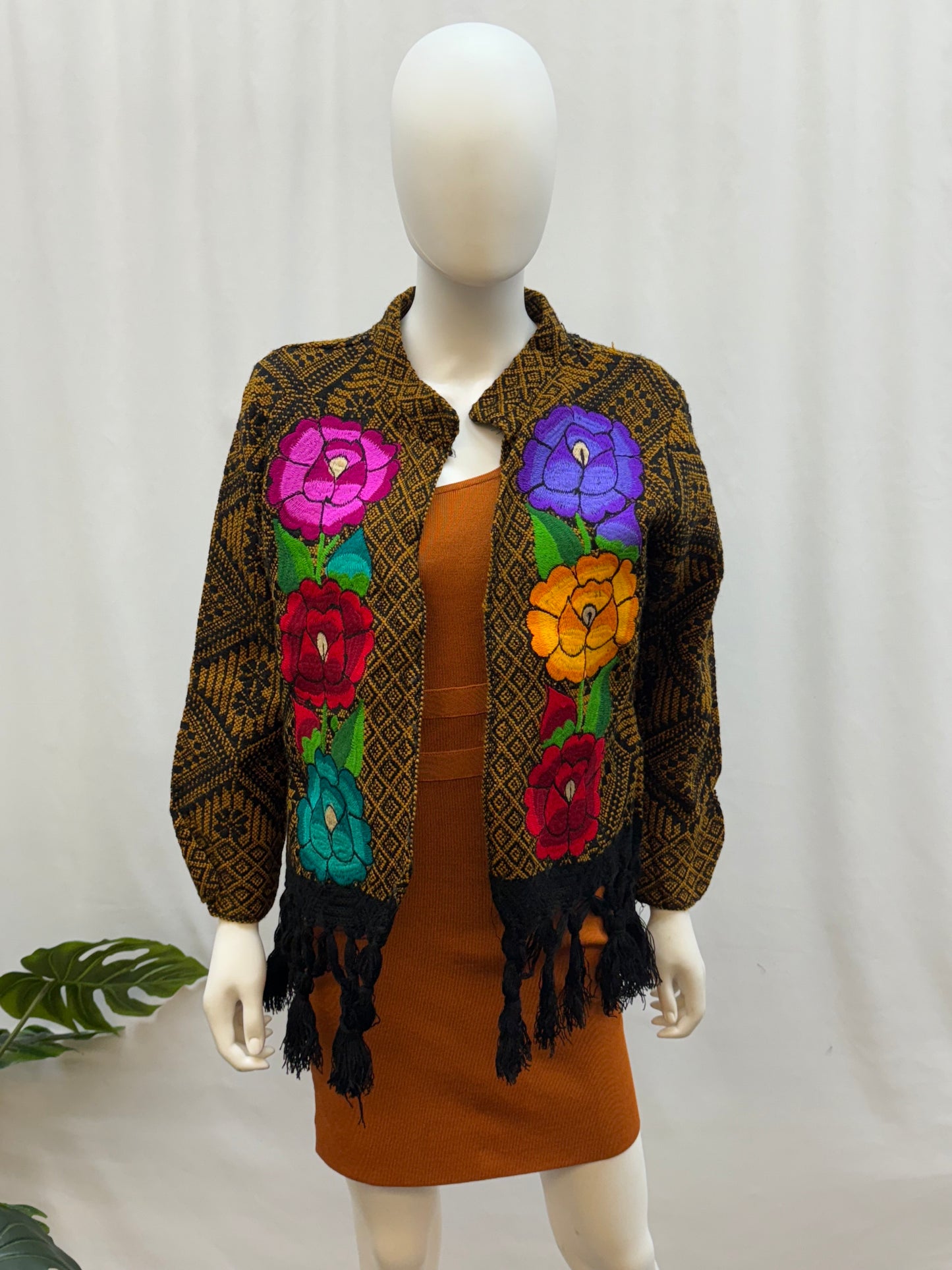 Women's Mexican Fringe Rose Jacket