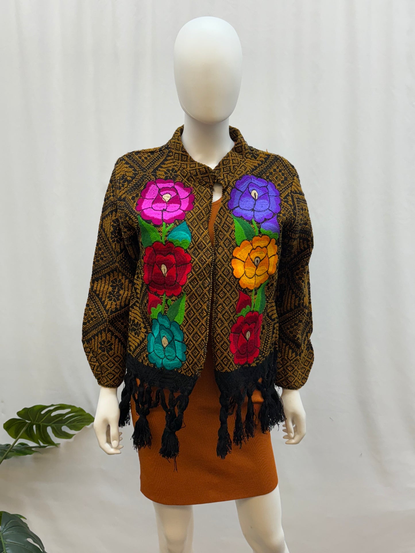 Women's Mexican Fringe Rose Jacket