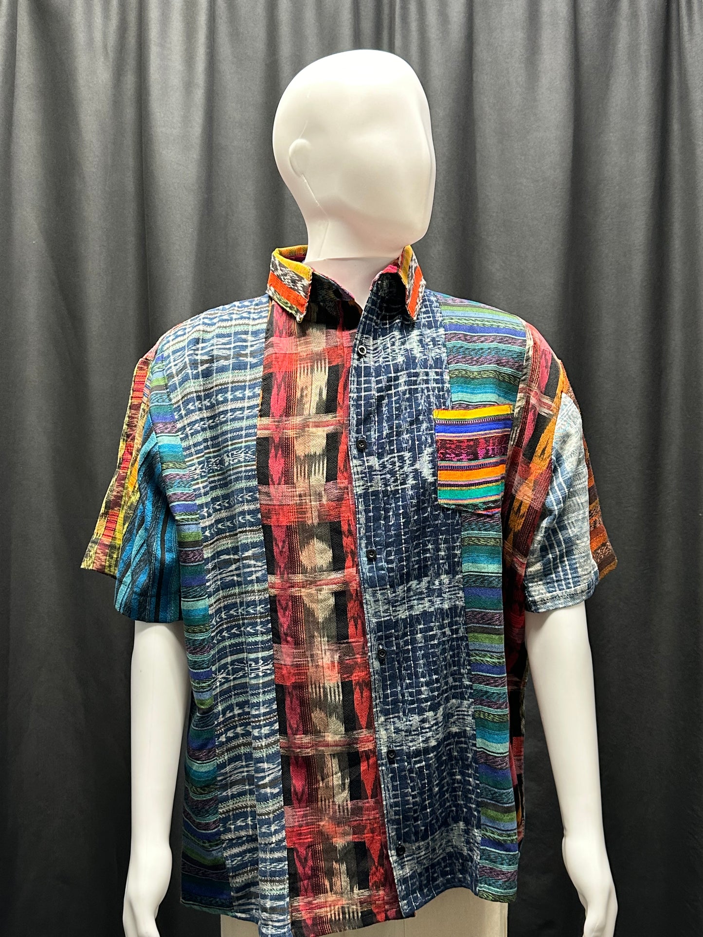 Men's Guatemalan Huipil Woven Shirt