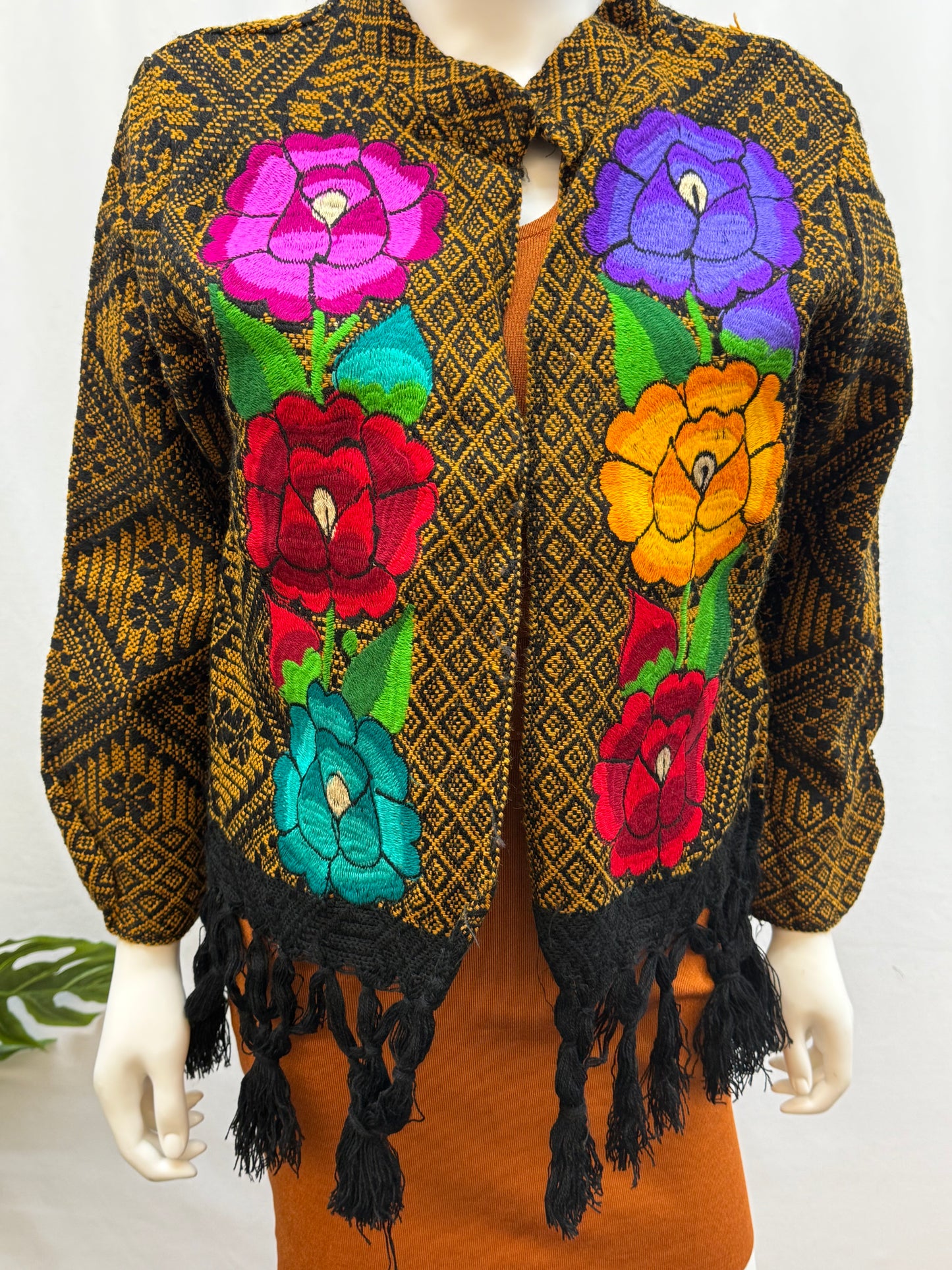 Women's Mexican Fringe Rose Jacket