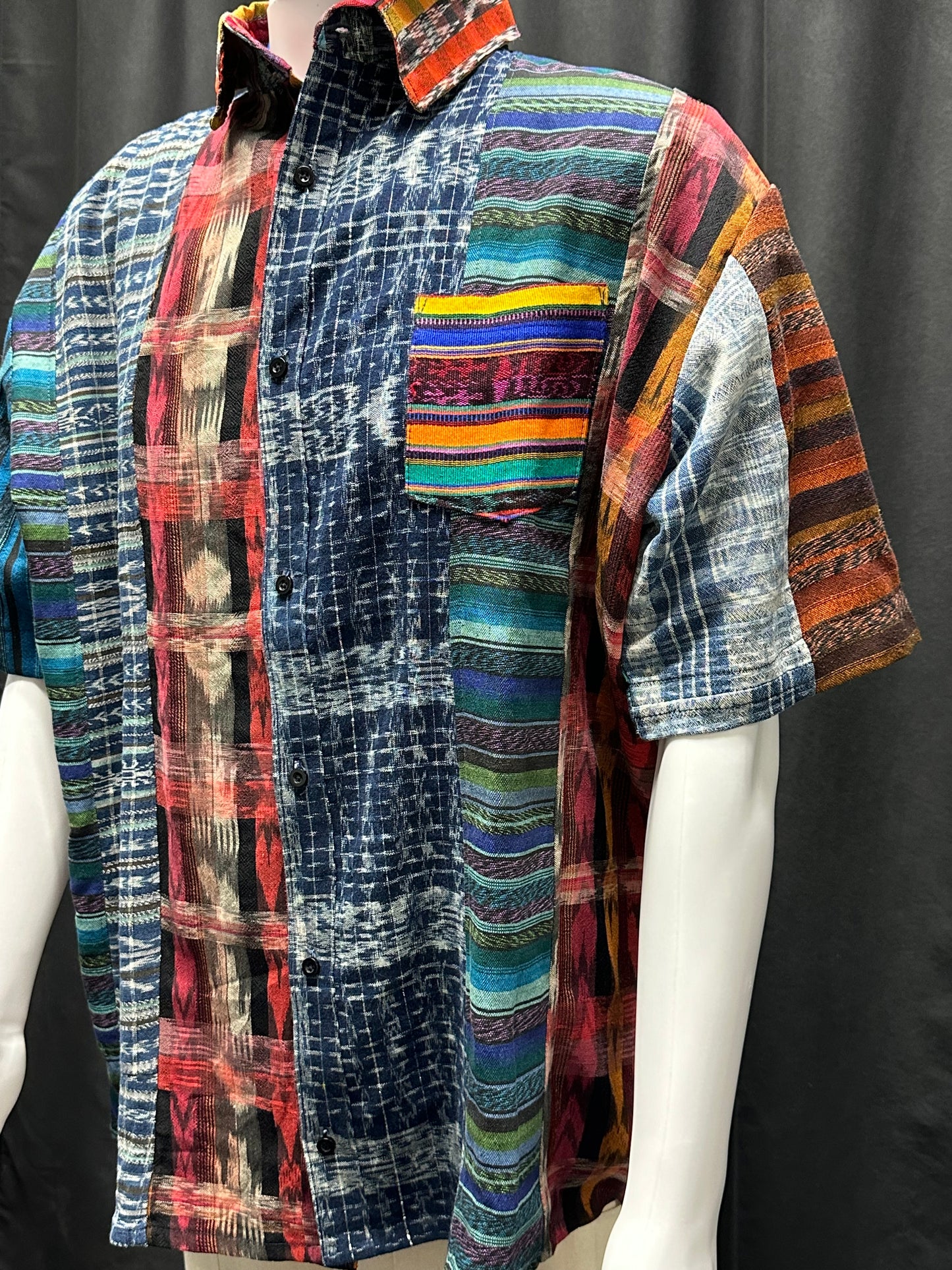 Men's Guatemalan Huipil Woven Shirt