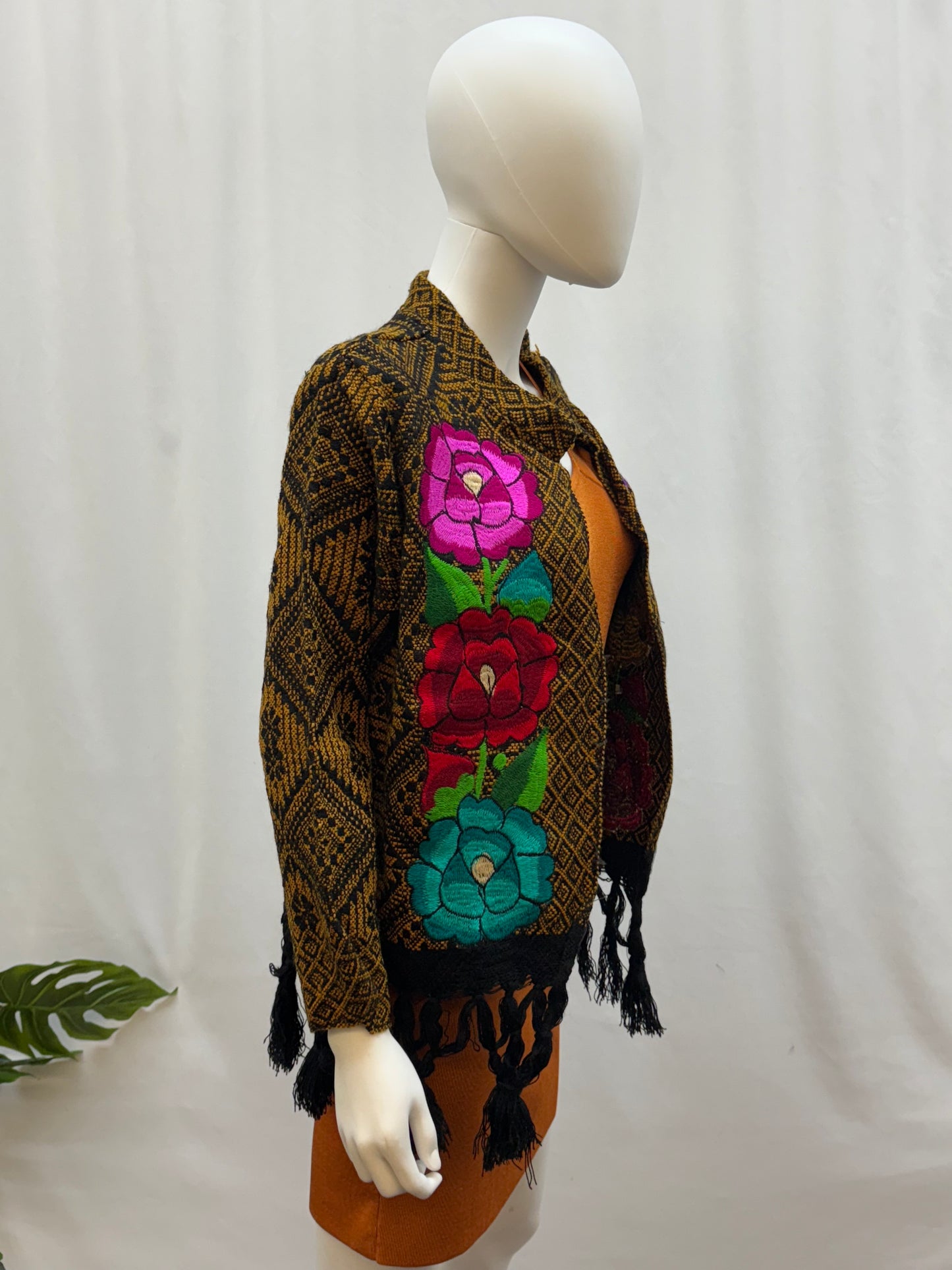 Women's Mexican Fringe Rose Jacket
