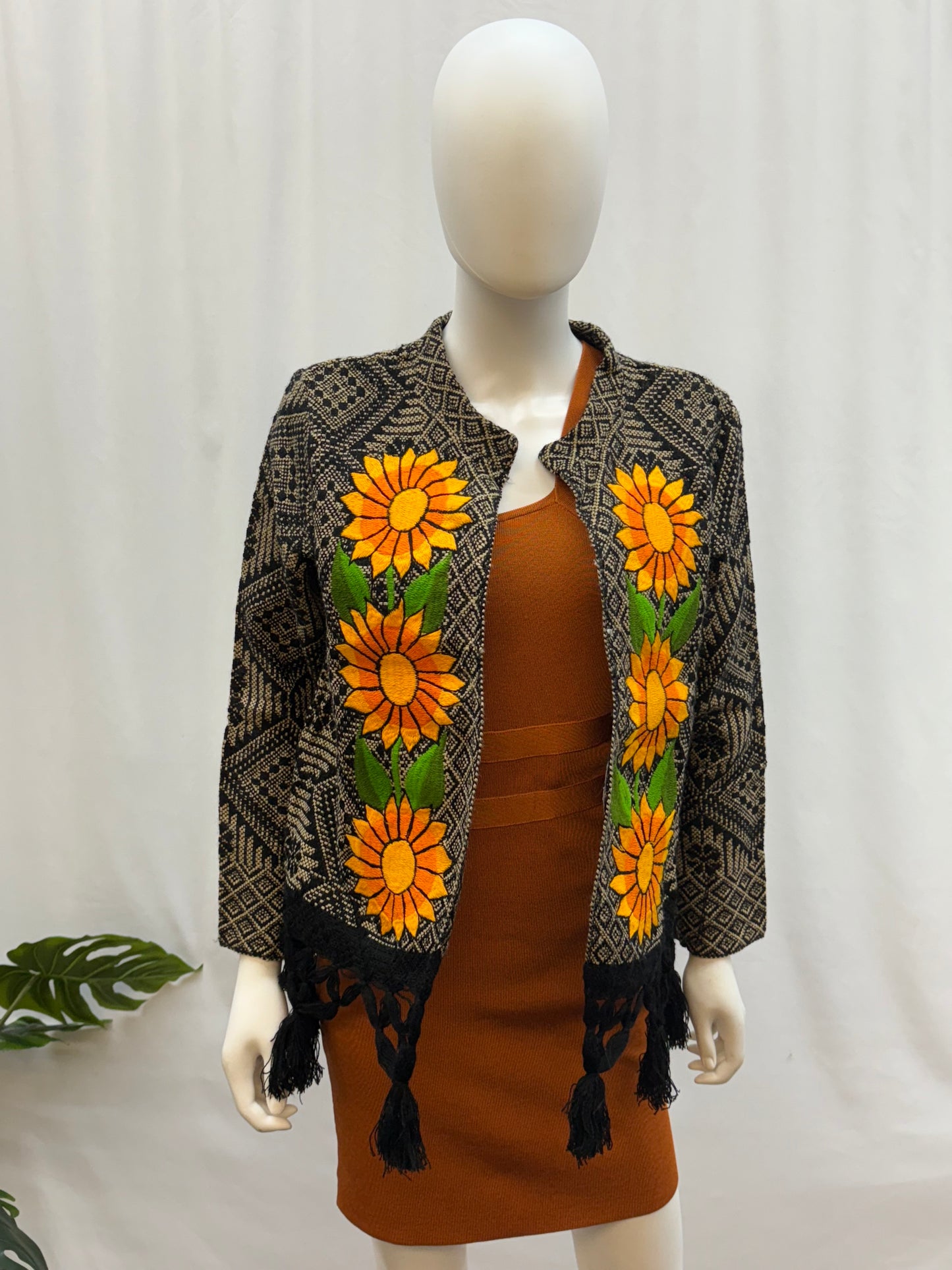 Women's Mexican Fringe Sunflower Jacket