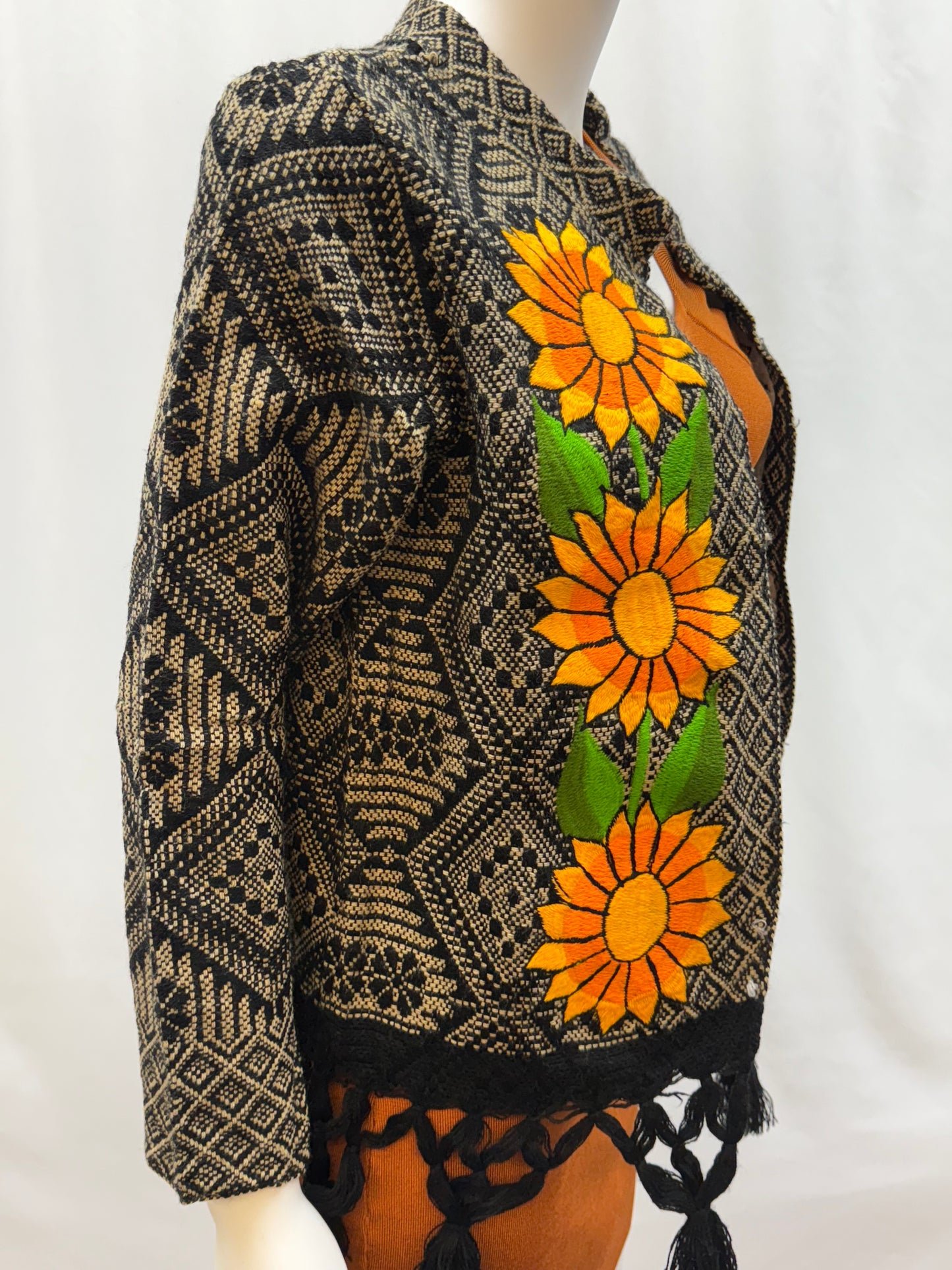 Women's Mexican Fringe Sunflower Jacket