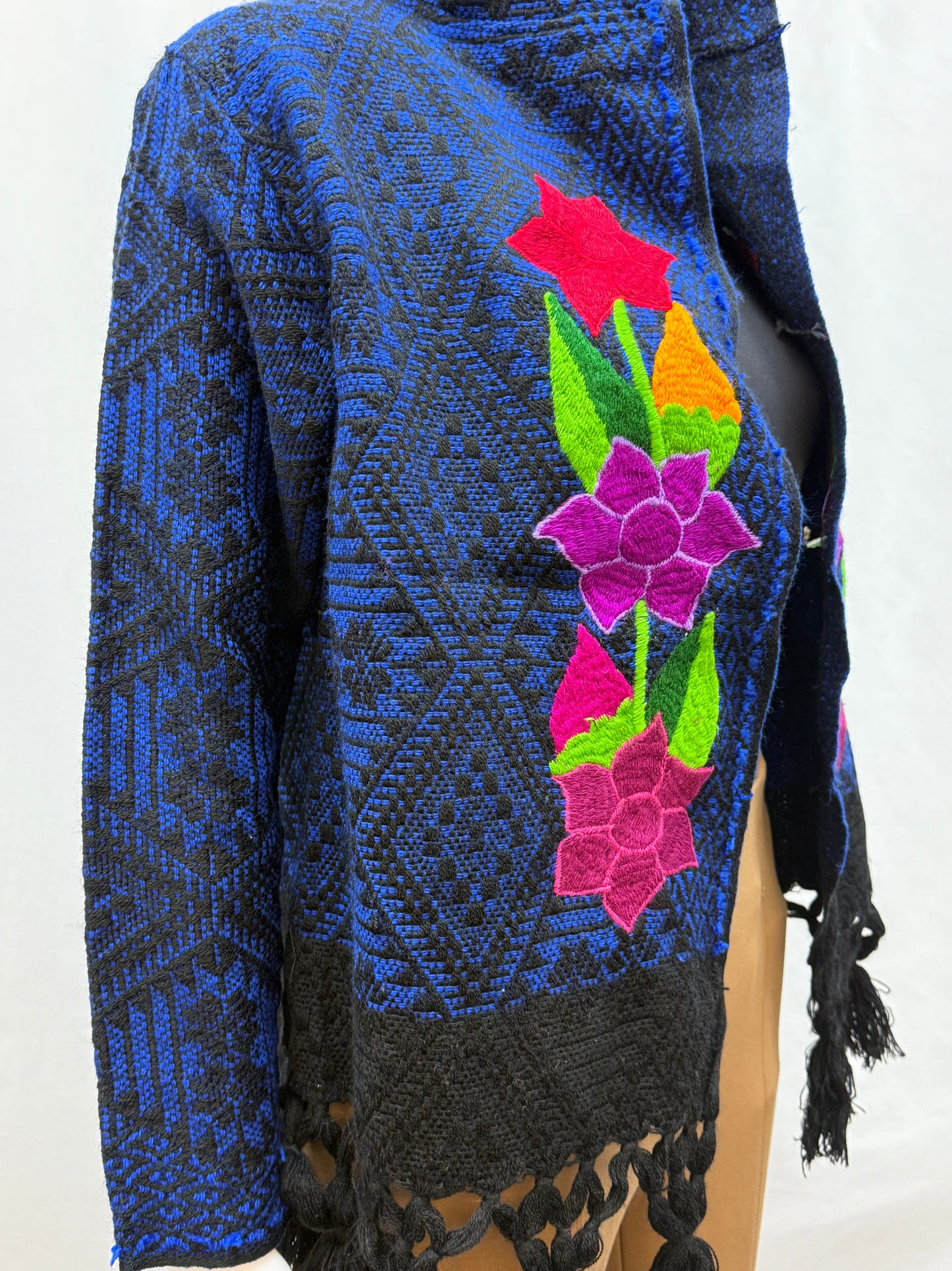 Women's Mexican Embroidered Fringe Jacket