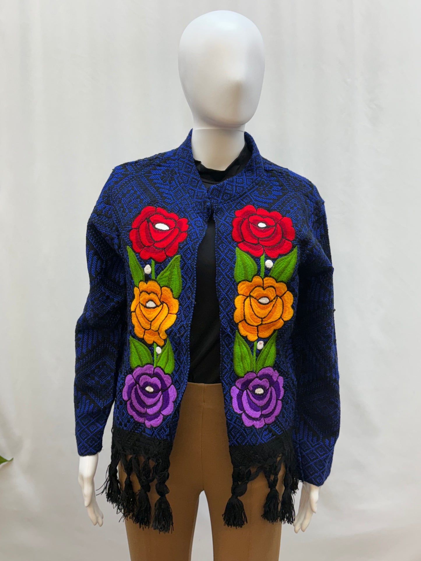 Women's Mexican Finge Rose Jacket