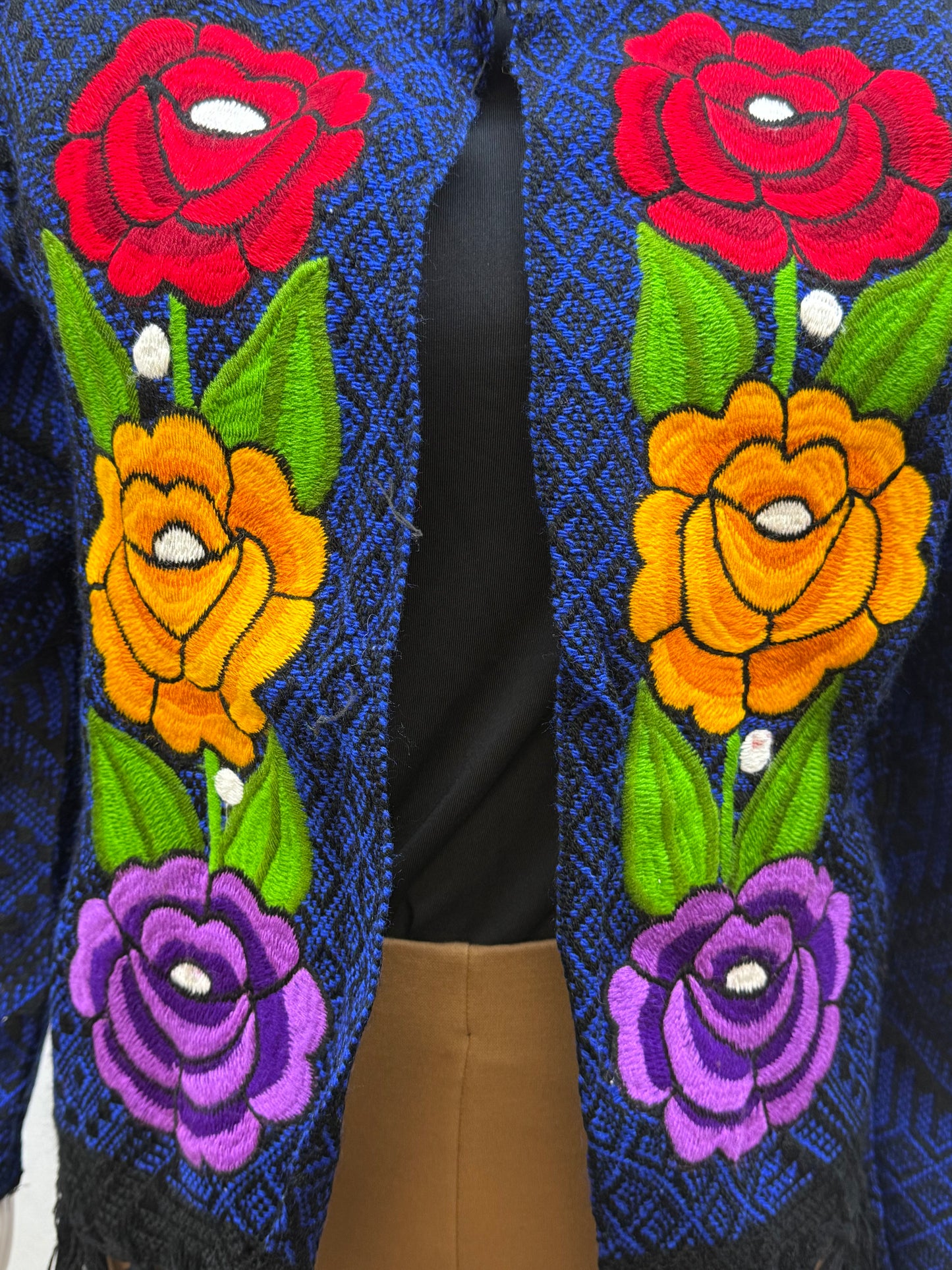 Women's Mexican Finge Rose Jacket