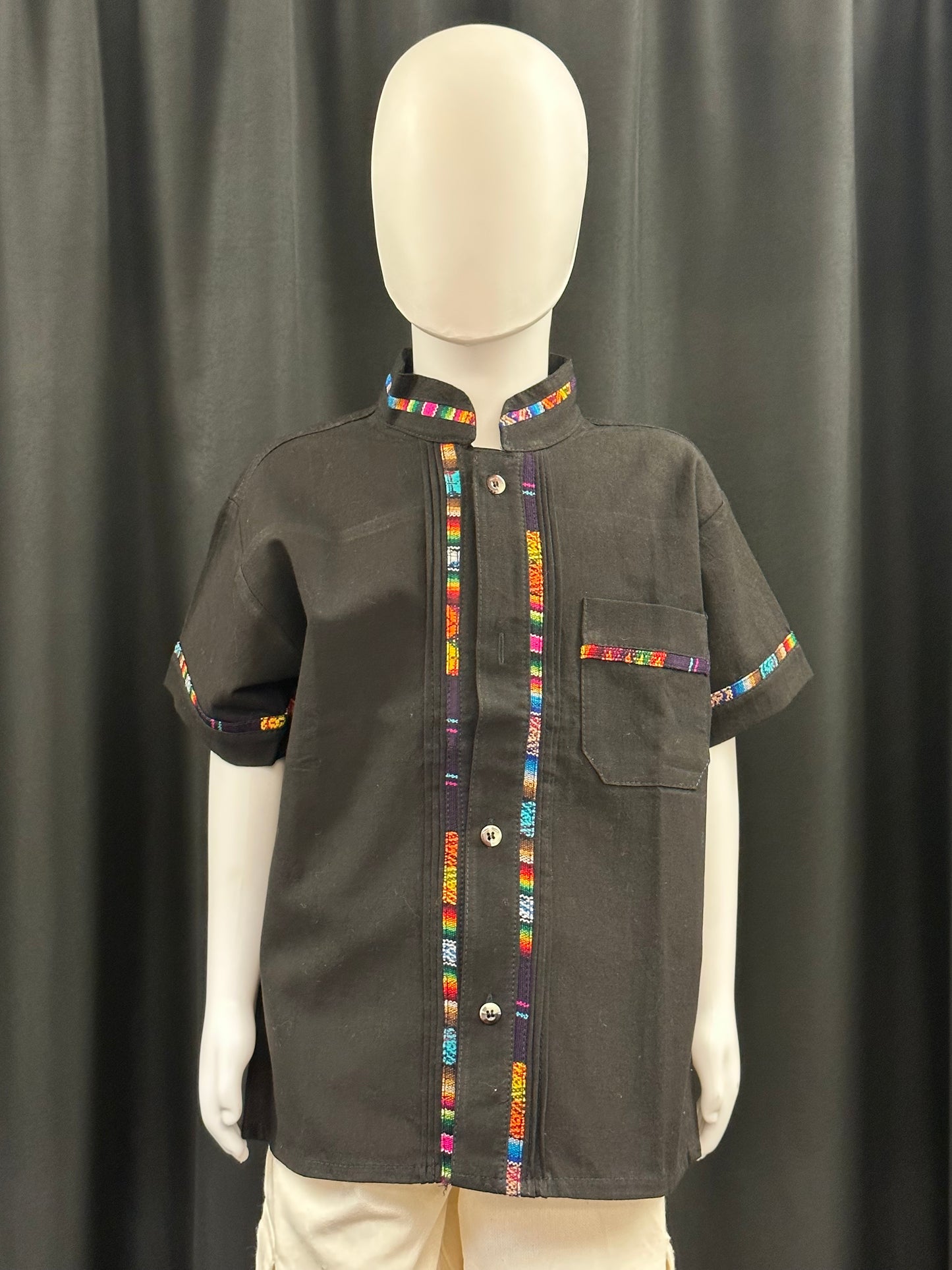 Boy's Mexican Embroidered Guayabera