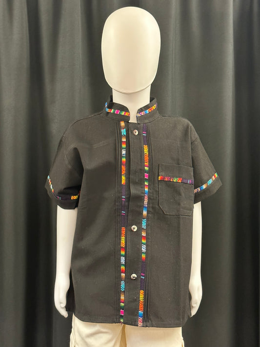 Boy's Mexican Embroidered Guayabera