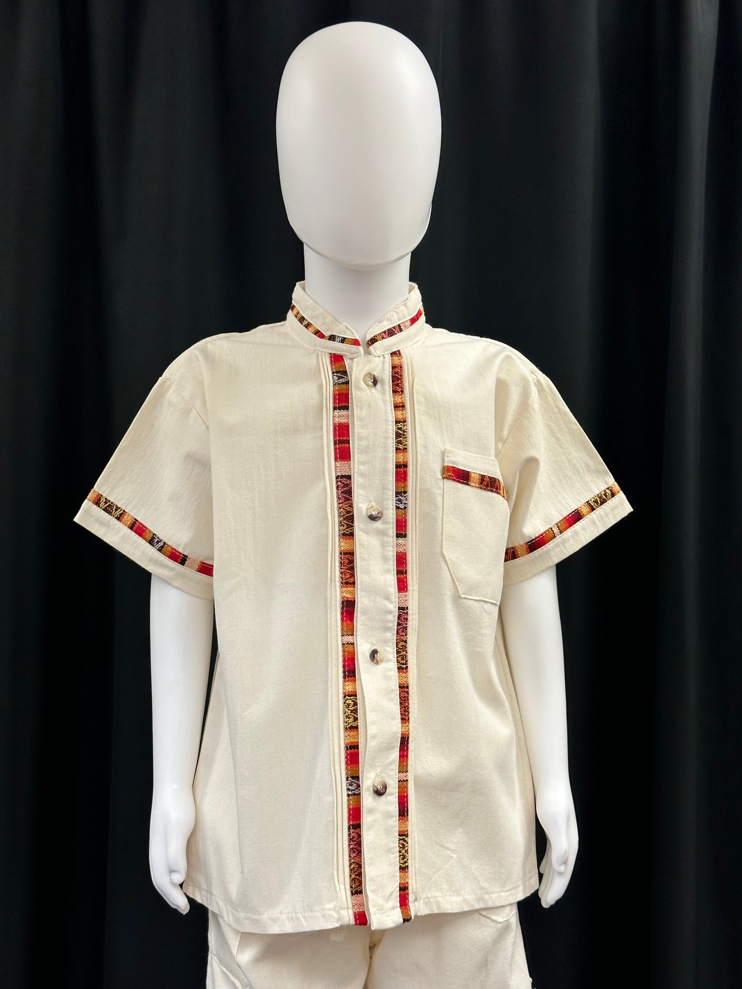 Boy's Mexican Embroidered Guayabera