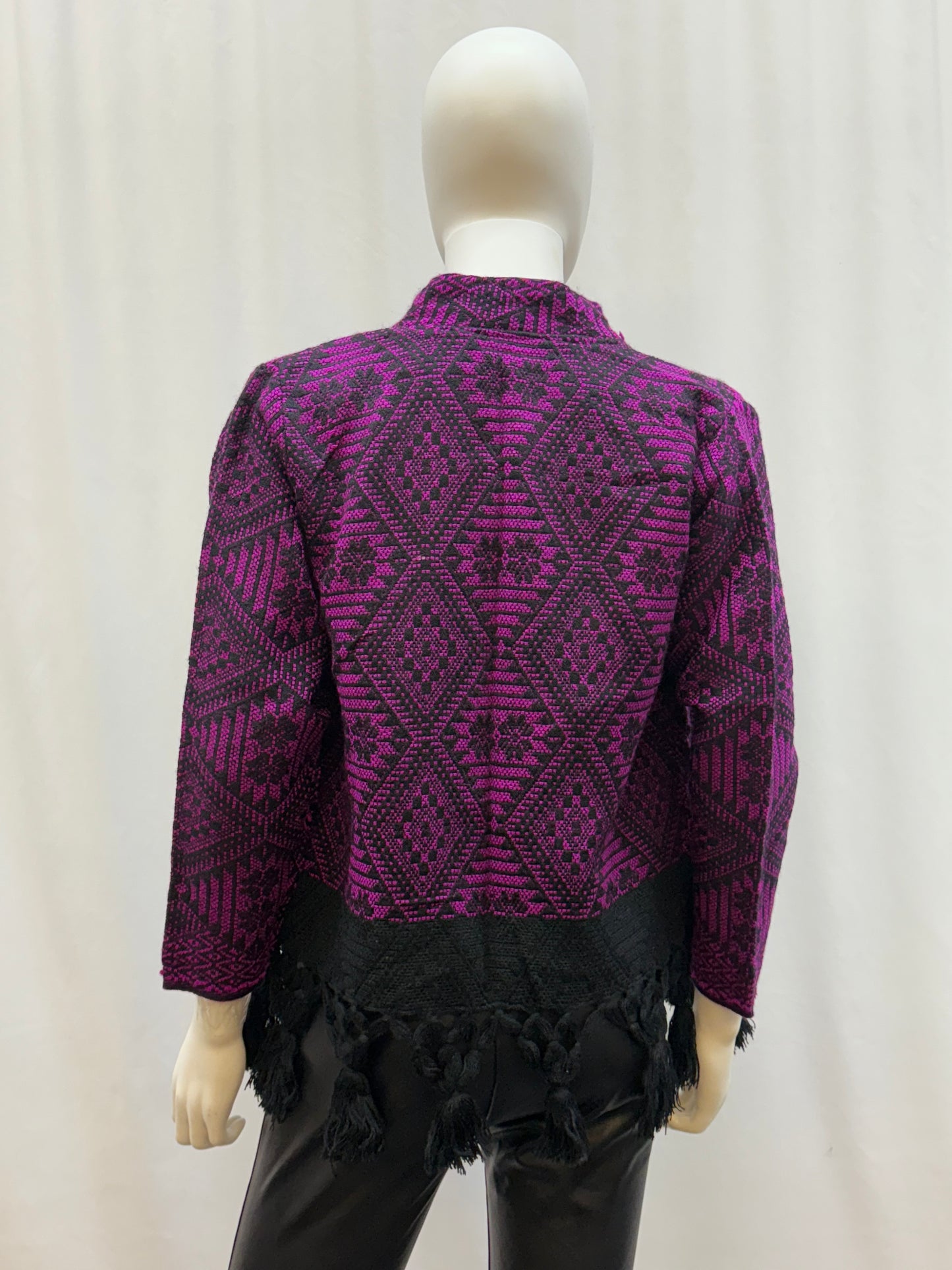 Women's Mexican Floral Fringe Jacket