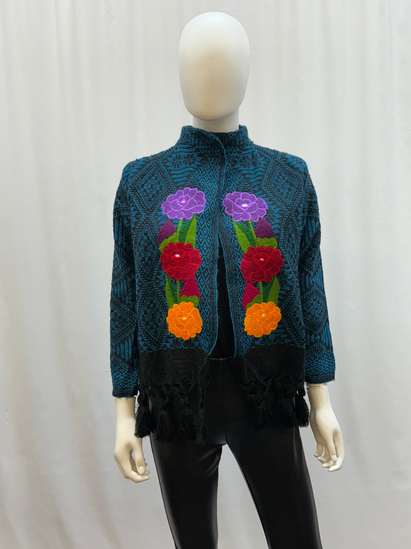 Women's Mexican Embroidered Finge Jacket