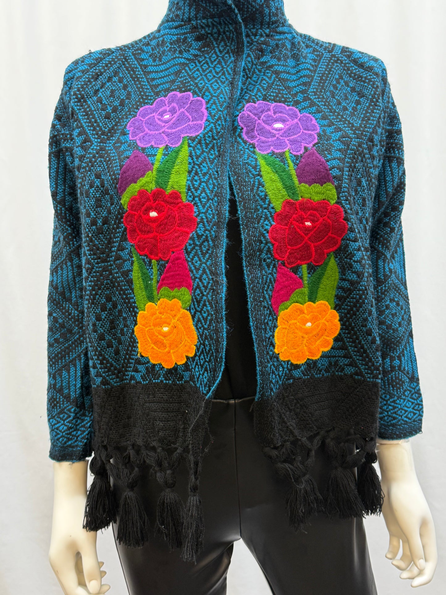 Women's Mexican Embroidered Finge Jacket