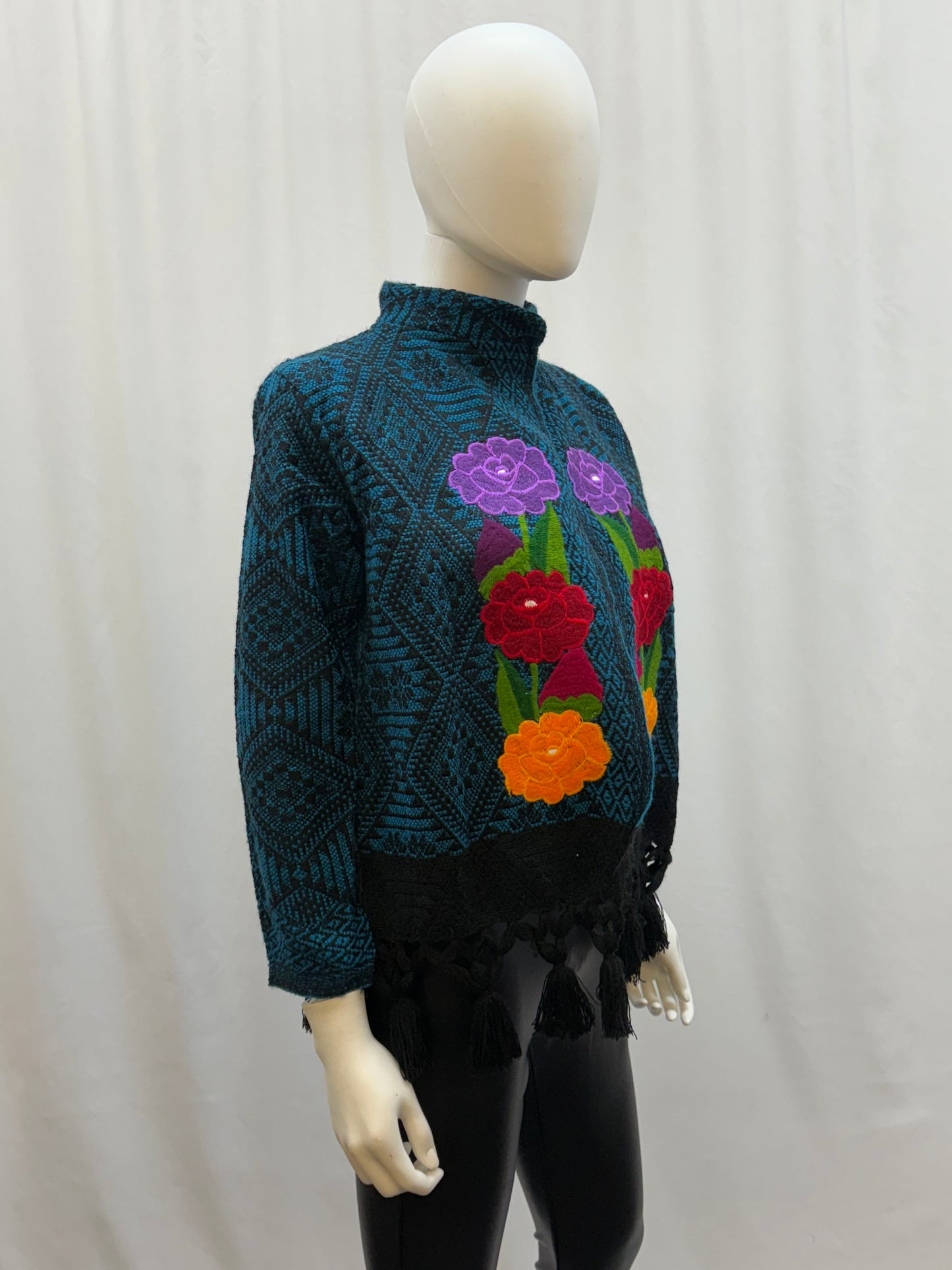 Women's Mexican Embroidered Finge Jacket