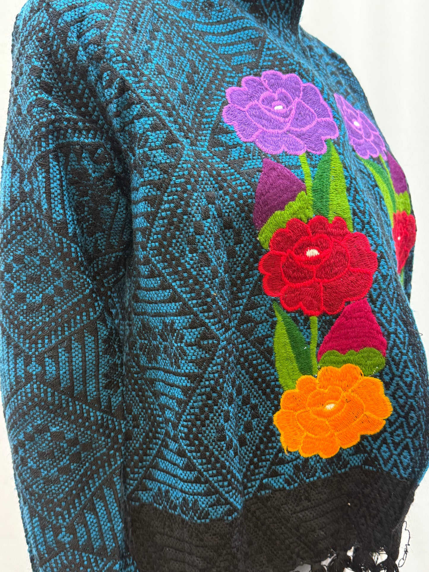 Women's Mexican Embroidered Finge Jacket