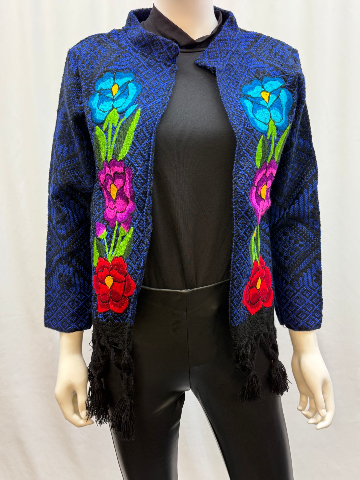 Women's Mexican Embroidered Fringe Jacket