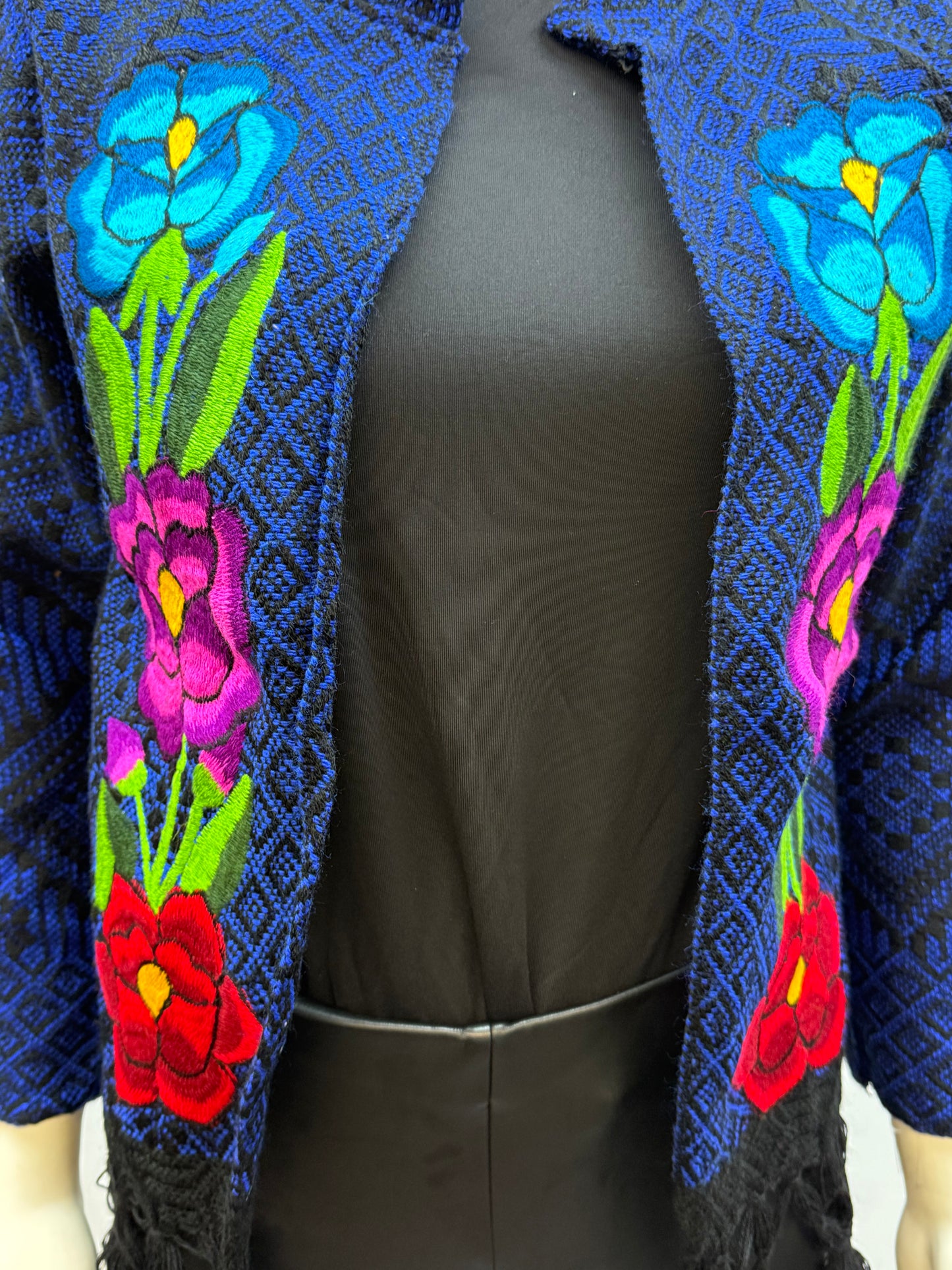 Women's Mexican Embroidered Fringe Jacket