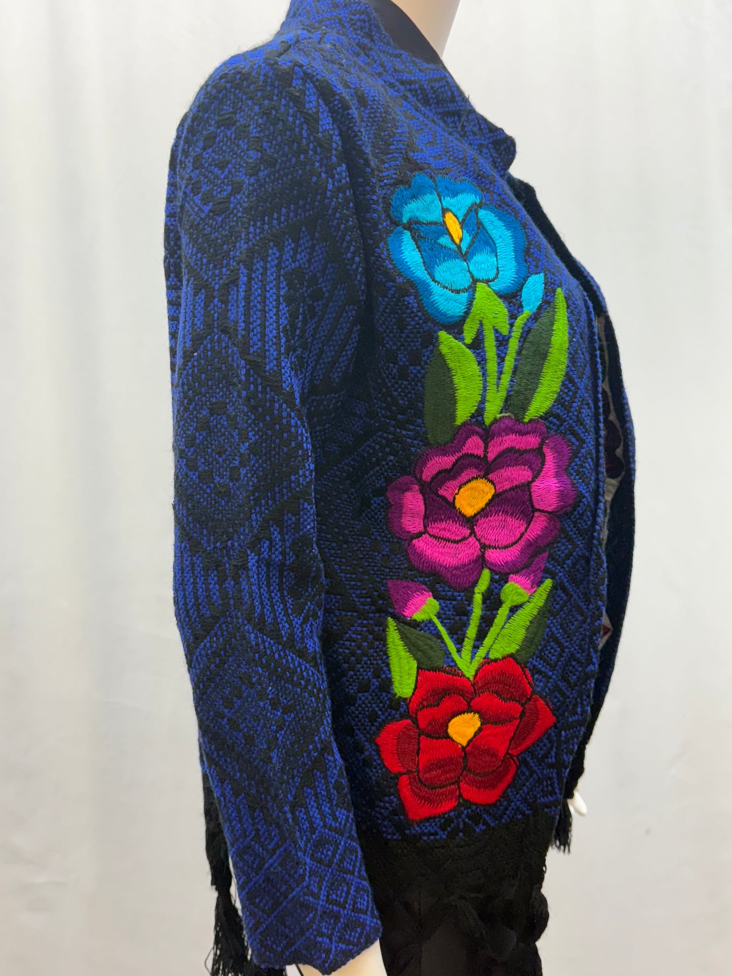 Women's Mexican Embroidered Fringe Jacket