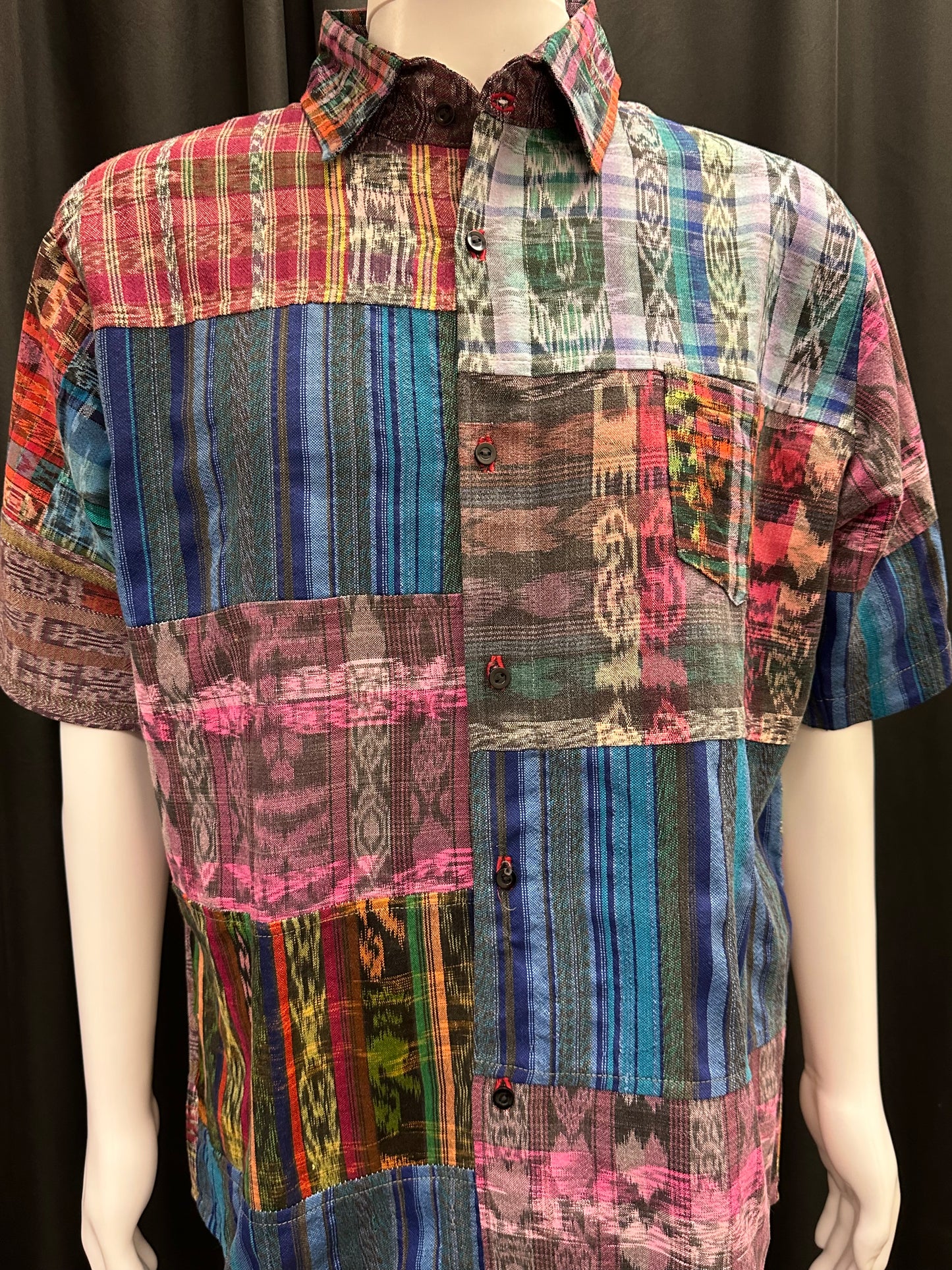 Men's Guatemalan Huipil Woven Shirt