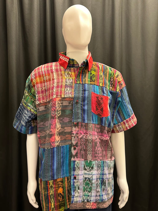 Men's Guatemalan Huipil Woven Shirt