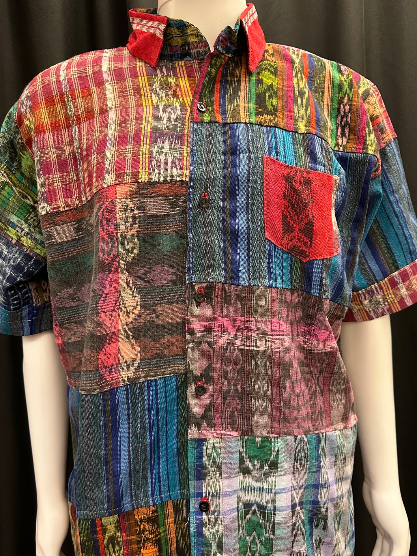 Men's Guatemalan Huipil Woven Shirt