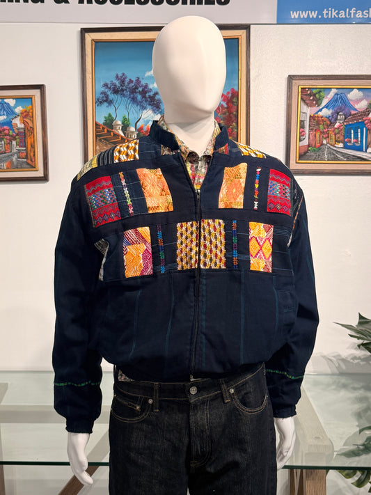 Men's Hand Woven Guatemalan Patchwork Jacket