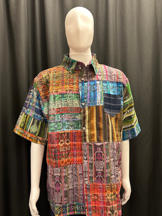 Men's Guatemalan Huipil  Woven Shirt