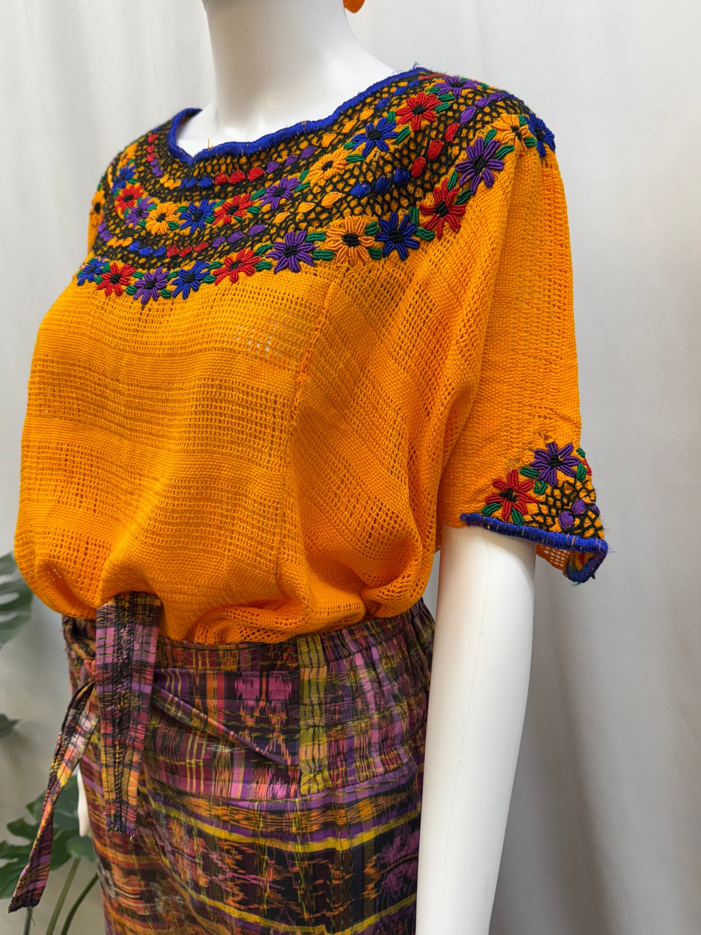 Guatemalan Handwoven Floral Huipil