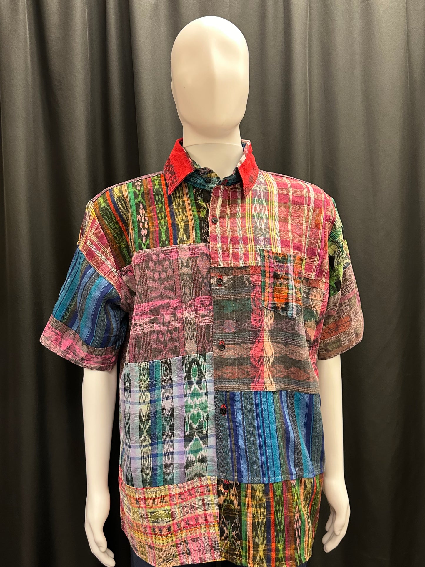 Men's Guatemalan Huipil Woven Shirt