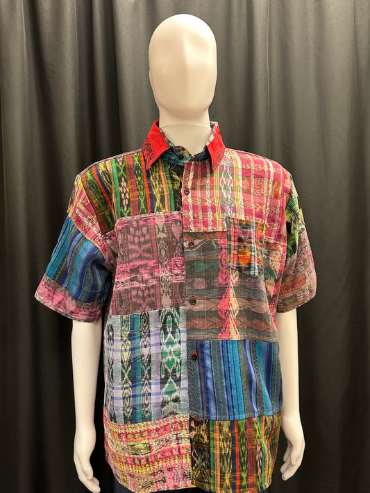 Men's Guatemalan Huipil Woven Shirt