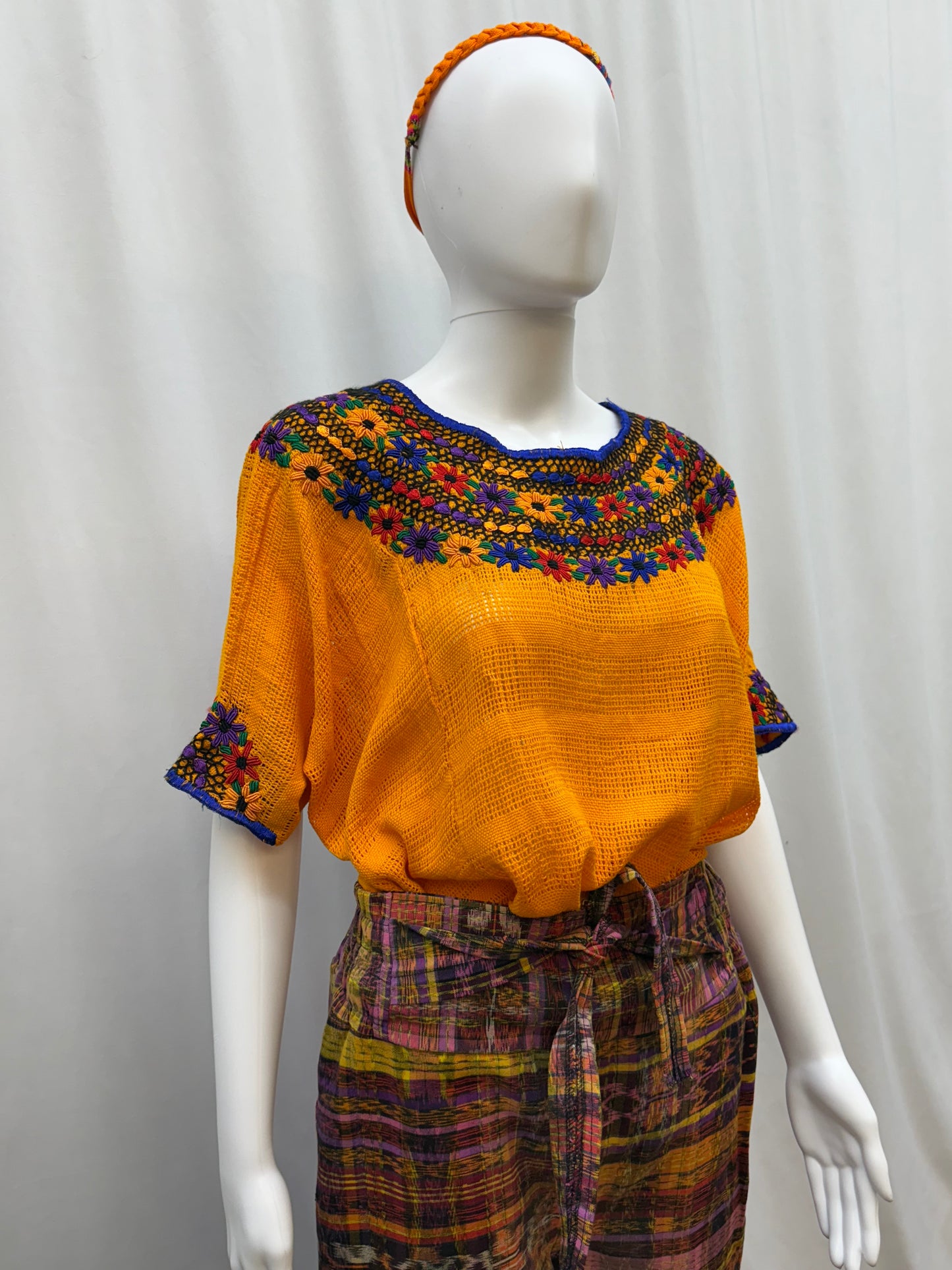 Guatemalan Handwoven Floral Huipil