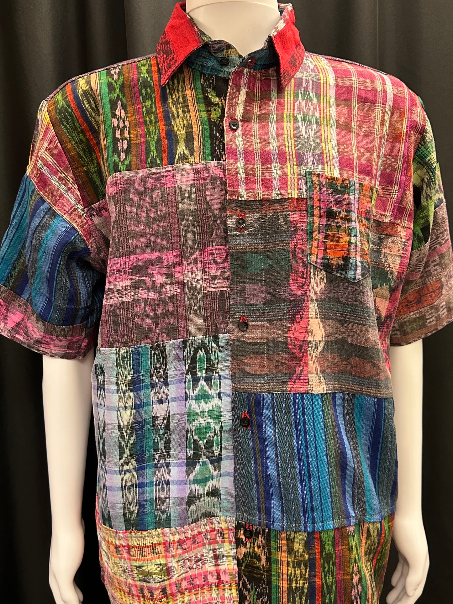 Men's Guatemalan Huipil Woven Shirt