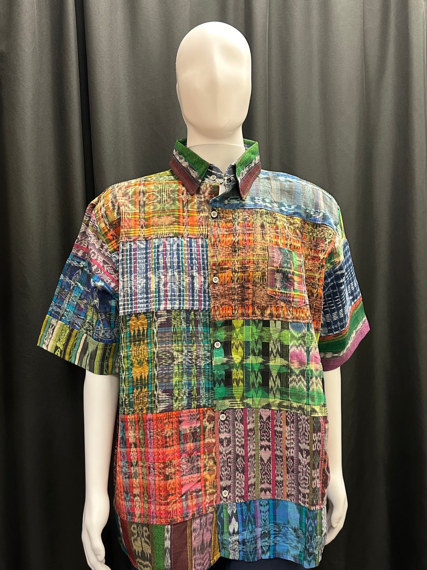 Men's Guatemalan Huipil Woven Shirt